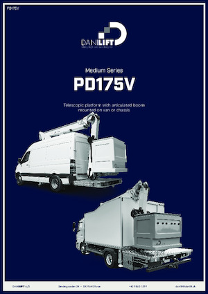 Nacelles télescopiques sur camion Danilift PD175V