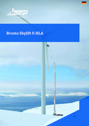 Nacelles télescopiques sur camion Bronto Skylift S104HLA