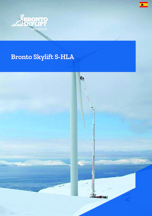 Nacelles télescopiques sur camion Bronto Skylift S104HLA