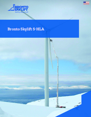 Nacelles télescopiques sur camion Bronto Skylift S341HLA