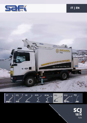 Nacelles télescopiques sur camion Safi SCJ 18