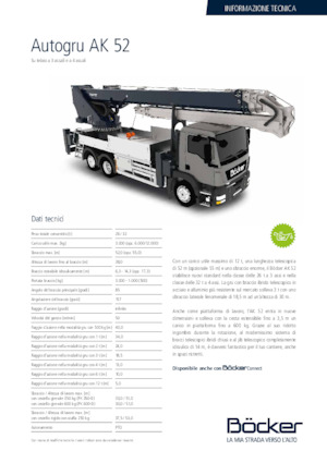 Grues télescopiques  monté sur camion Böcker AK 52