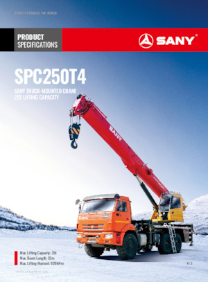 Grues télescopiques  monté sur camion Sany SPC250T4