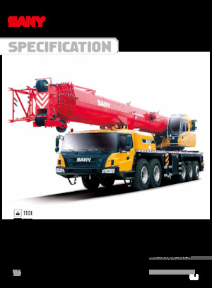 Grues télescopiques  monté sur camion Sany STC1100T7-1