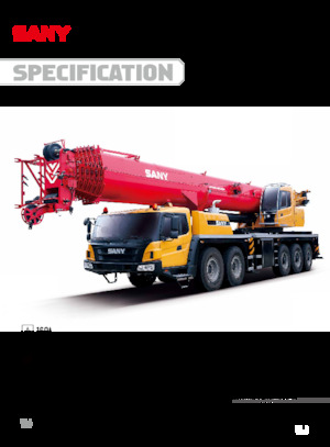 Grues télescopiques  monté sur camion Sany STC1600T7