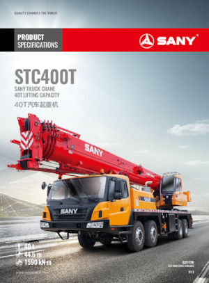 Grues télescopiques  monté sur camion Sany STC400T