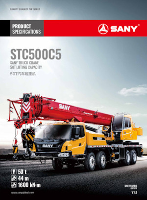 Grues télescopiques  monté sur camion Sany STC500C5