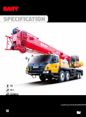 Grues télescopiques  monté sur camion Sany STC700C5