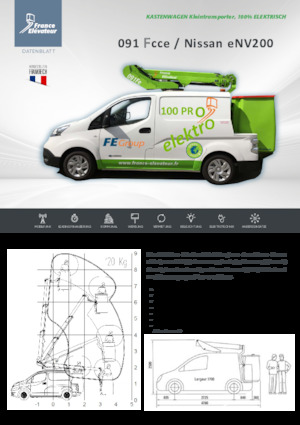 Nacelles télescopiques sur camion France Elévateur 091 Fcce