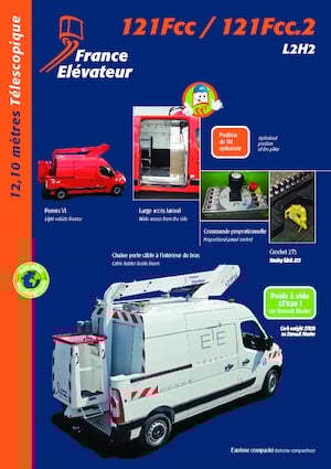 Nacelles télescopiques sur camion France Elévateur 121 FCC