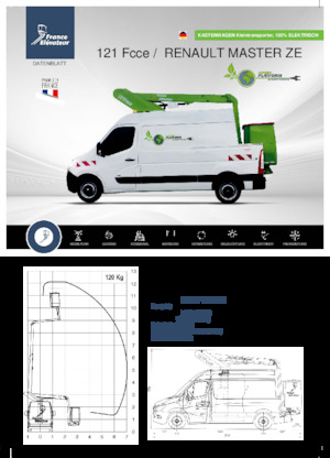 Nacelles télescopiques sur camion France Elévateur 121 Fcce