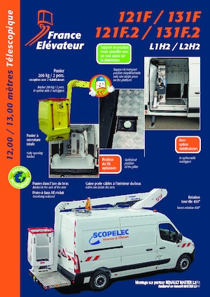 Nacelles télescopiques sur camion France Elévateur 131 F