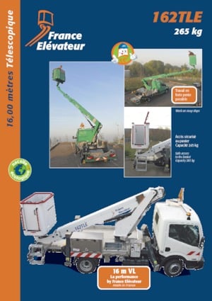 Nacelles télescopiques sur camion France Elévateur 162 TLE