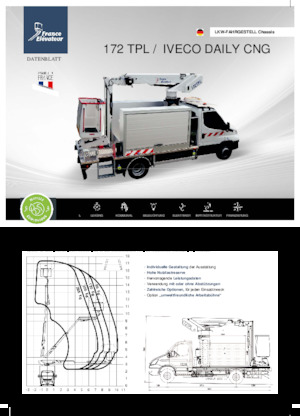 Nacelles télescopiques sur camion France Elévateur 172 TPL CNG