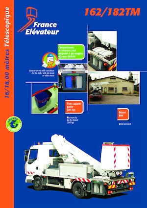 Nacelles télescopiques sur camion France Elévateur 182 TM