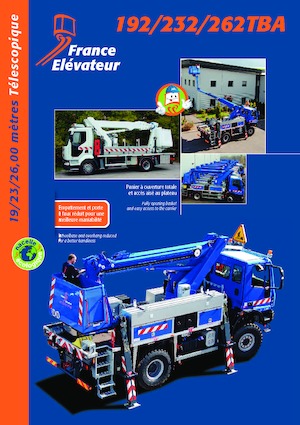 Nacelles télescopiques sur camion France Elévateur 192 TBA