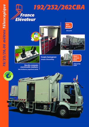 Nacelles télescopiques sur camion France Elévateur 232 CBA