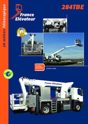 Nacelles télescopiques sur camion France Elévateur 284 TBE