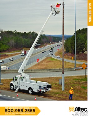 Nacelles télescopiques sur camion Altec ALB37P