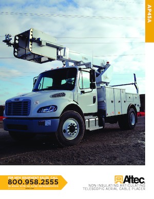 Nacelles télescopiques sur camion Altec AP45A Dual
