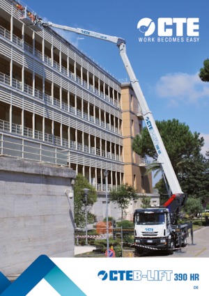 Nacelles télescopiques sur camion CTE B-Lift 390 HR