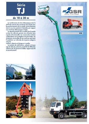 Nacelles télescopiques sur camion GSR E260TJ Comfort