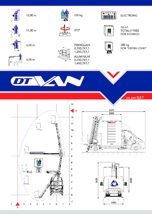 Nacelles télescopiques sur camion CELA DT VAN