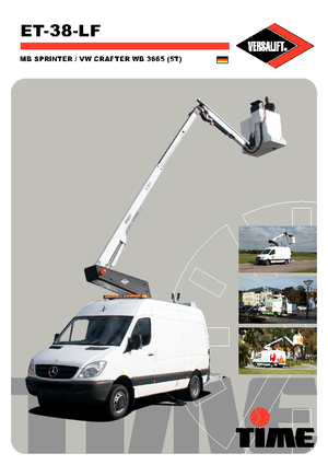Nacelles télescopiques sur camion Versalift ET-38-LF