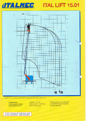 Nacelles télescopiques sur camion Italmec Ital Lift 15.01