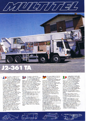 Nacelles télescopiques sur camion Pagliero J 2-361 TA