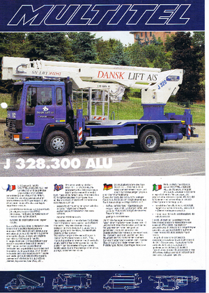 Nacelles télescopiques sur camion Pagliero J 328.200 Alu