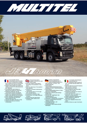 Nacelles télescopiques sur camion Multitel J 347.600
