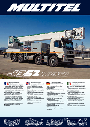 Nacelles télescopiques sur camion Multitel J 352.600