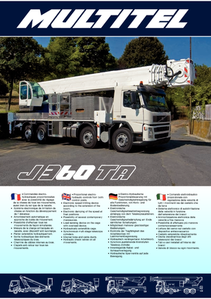 Nacelles télescopiques sur camion Multitel J 360 TA