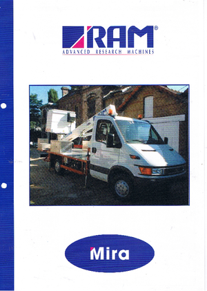 Nacelles télescopiques sur camion RAM Mira 160 T