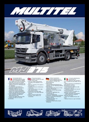 Nacelles télescopiques sur camion Multitel MJ 375