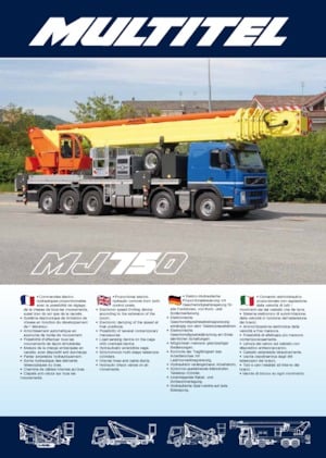 Nacelles télescopiques sur camion Multitel MJ 775