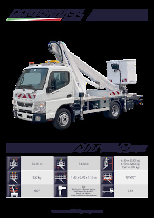 Nacelles télescopiques sur camion Multitel MT 162 DS