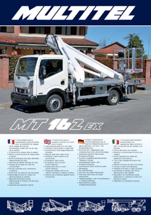 Nacelles télescopiques sur camion Multitel MT 162 EX