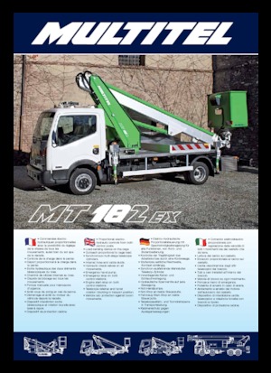 Nacelles télescopiques sur camion Multitel MT 182 EX 