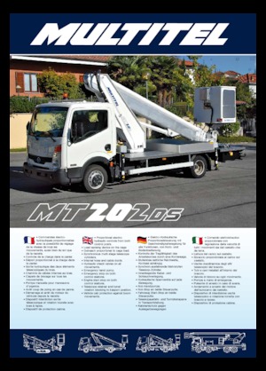 Nacelles télescopiques sur camion Multitel MT 202 DS
