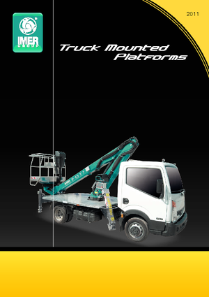 Nacelles télescopiques sur camion Imer P 13 T 7