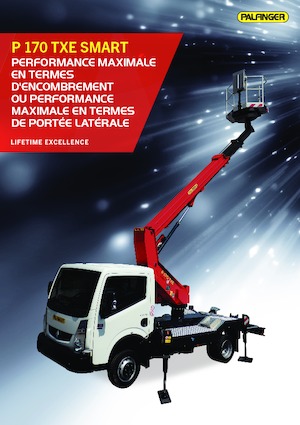 Nacelles télescopiques sur camion Palfinger P 170 TXE