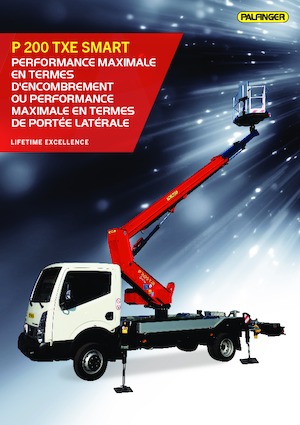 Nacelles télescopiques sur camion Palfinger P 200 TXE