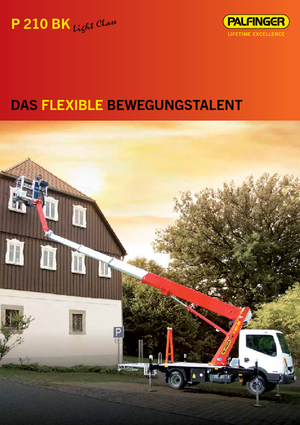 Nacelles télescopiques sur camion Palfinger P210BK