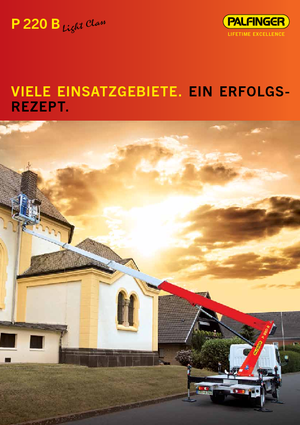 Nacelles télescopiques sur camion Palfinger P220B