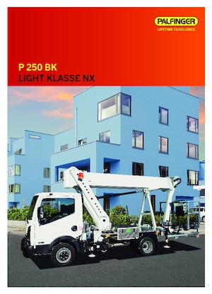 Nacelles télescopiques sur camion Palfinger P 250 BK