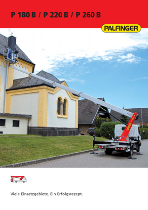 Nacelles télescopiques sur camion Palfinger P 260 B