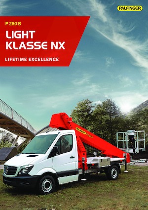 Nacelles télescopiques sur camion Palfinger P 280 B