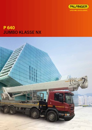 Nacelles télescopiques sur camion Palfinger P 640